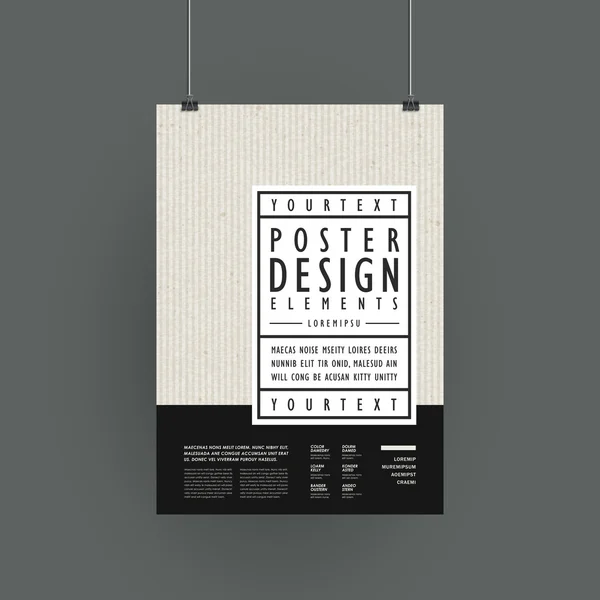 Modernes Plakatvorlagendesign — Stockvektor