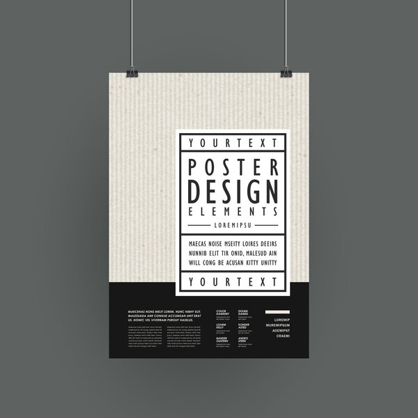modern poster template design