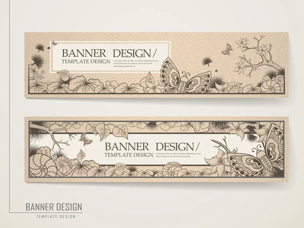 Vintage Banner Vorlage Design — Stockvektor