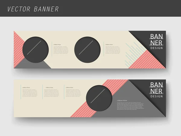 Modernes geometrisches Banner-Template-Design — Stockvektor