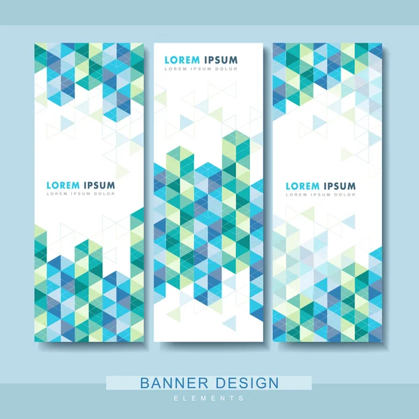 Absztrakt banner sablon design — Stock Vector