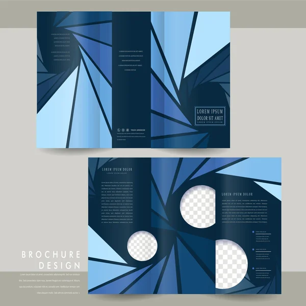 Modèle de brochure moderne à trois volets — Image vectorielle