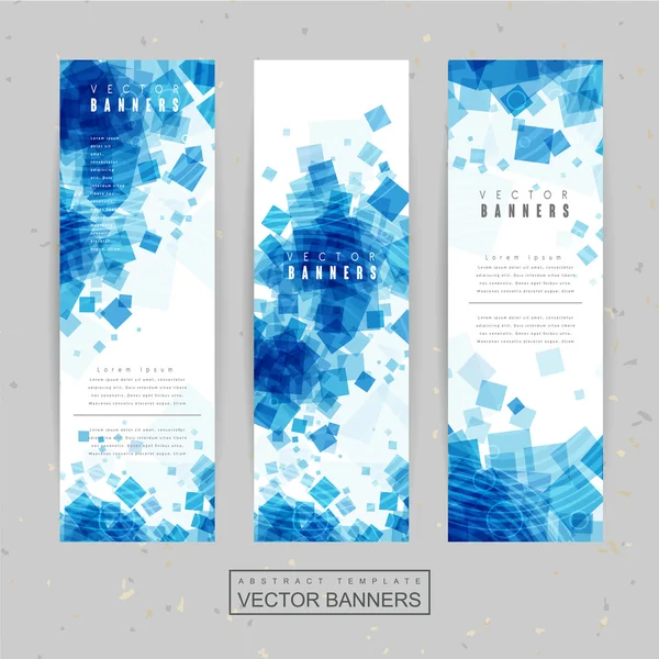 Abstract banner template design — Stock Vector