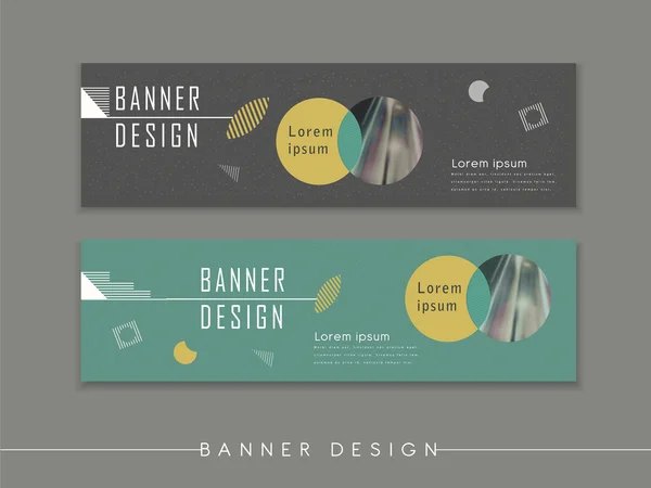 Diseño moderno de plantilla de banner abstracto — Vector de stock