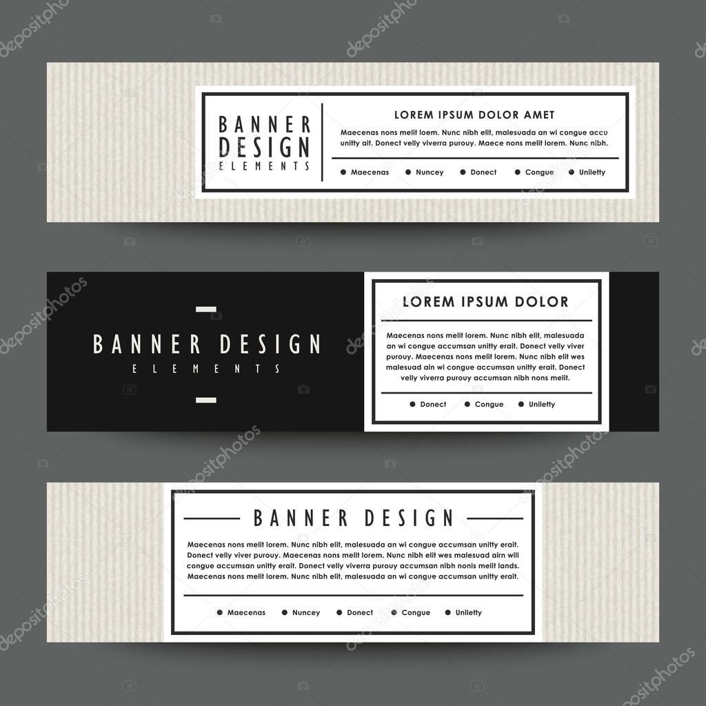 modern banner template design