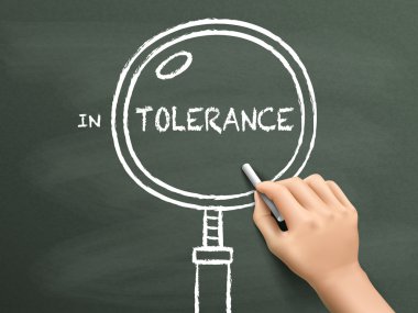 Şeffaf bir gemide el tarafından yazılmış kelime