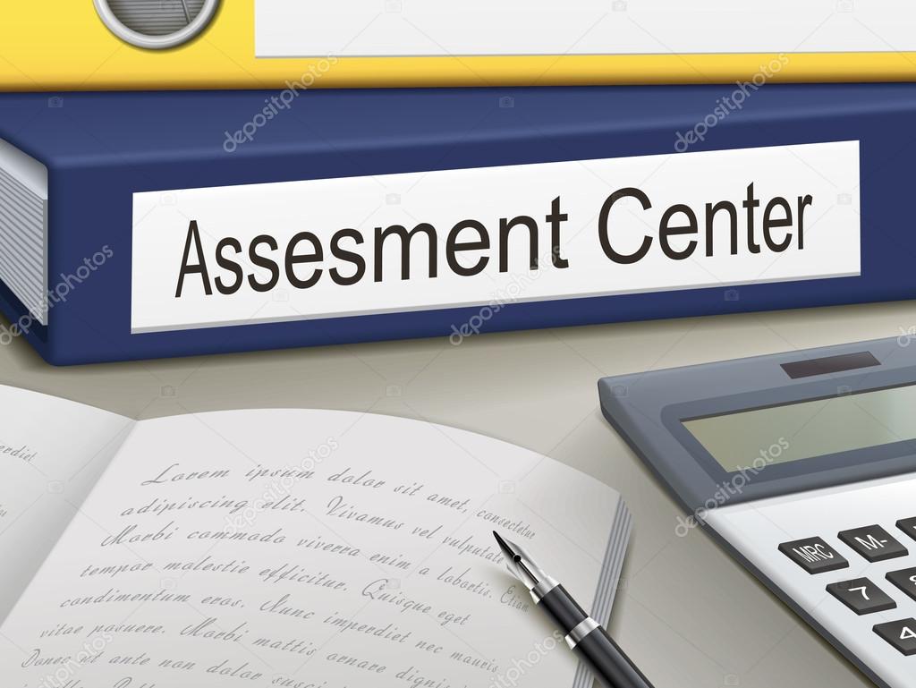 Folder with  assesment center documents