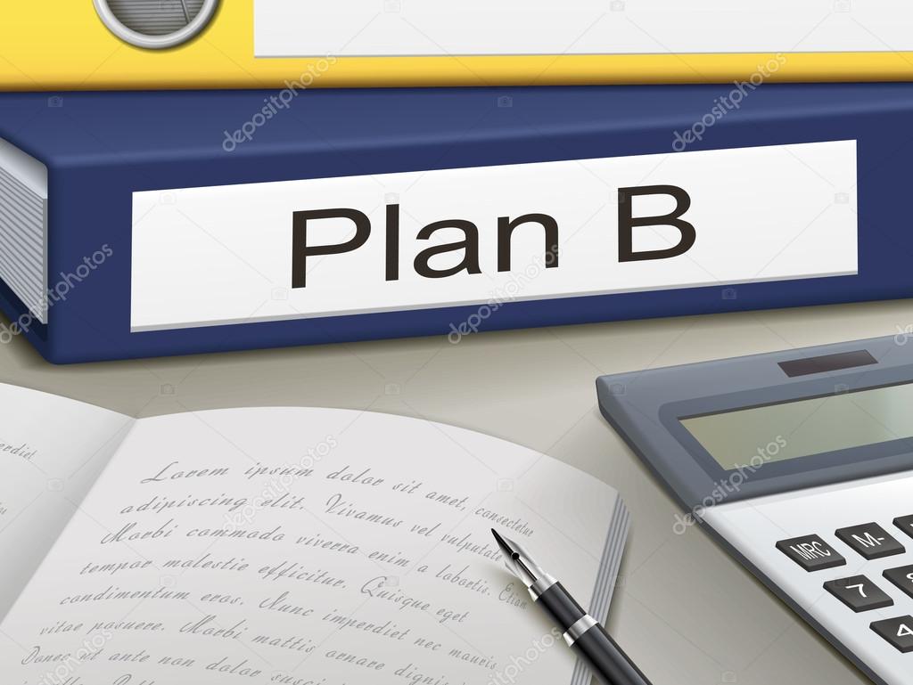 Folder with plan b documents