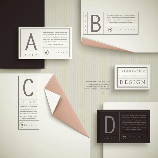 Diseño de plantilla de infografía elegante — Archivo Imágenes Vectoriales