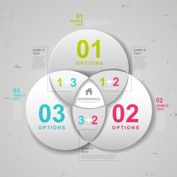 Design de modelo infográfico moderno — Vetor de Stock