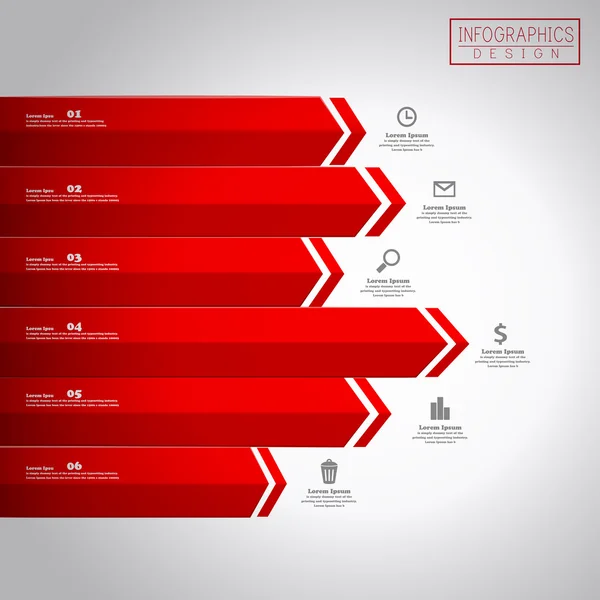 Projeto de modelo de infográfico financeiro — Vetor de Stock