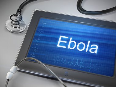 Ebola kelime ekran Tablet