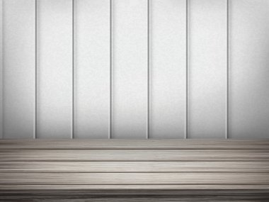 boş iç ahşap duvar ve zemin