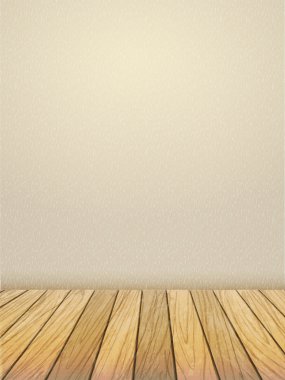 ahşap masa ile boş iç cephe