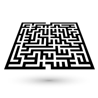 labirent oyun illüstrasyonu 