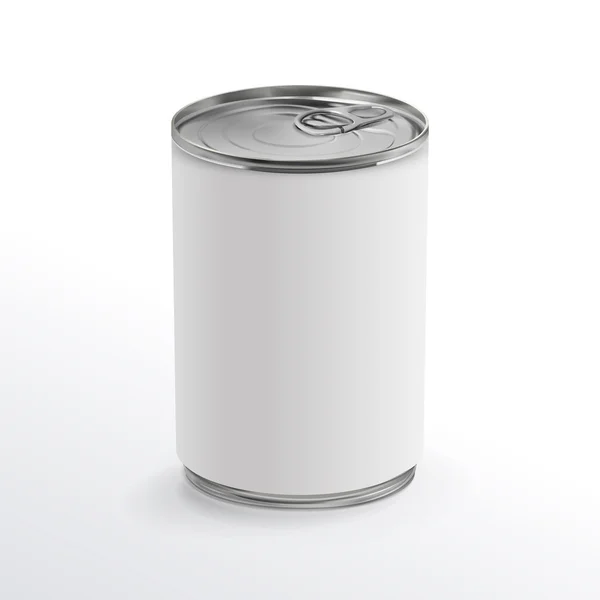 stock vector blank aluminum can