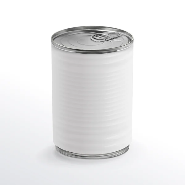 Blanco aluminium blikje — Stockvector