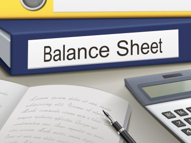balance sheet binders clipart