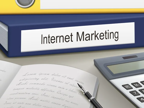 Aglutinantes de marketing en Internet — Vector de stock