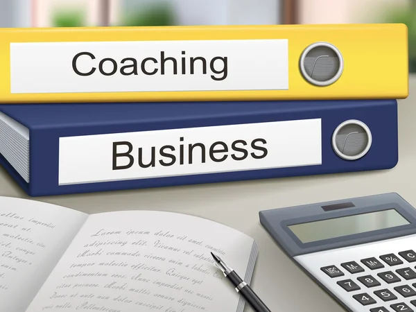 Coaching i biznes spoiwa — Wektor stockowy