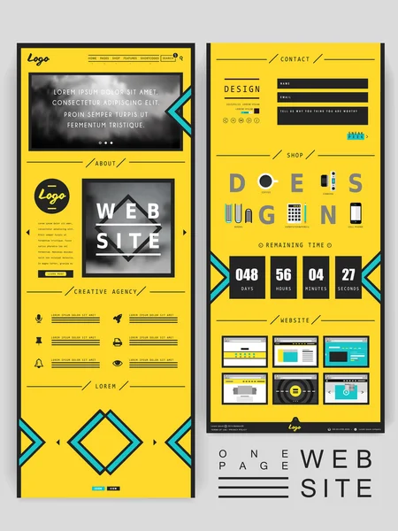 Moderní kreativní webdesign stránek — Stockový vektor