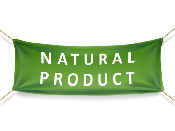 Banner prodotto naturale — Vettoriale Stock