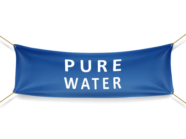 Bandiera acqua pura — Vettoriale Stock