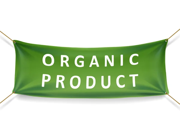 Organik ürün pankartı — Stok Vektör