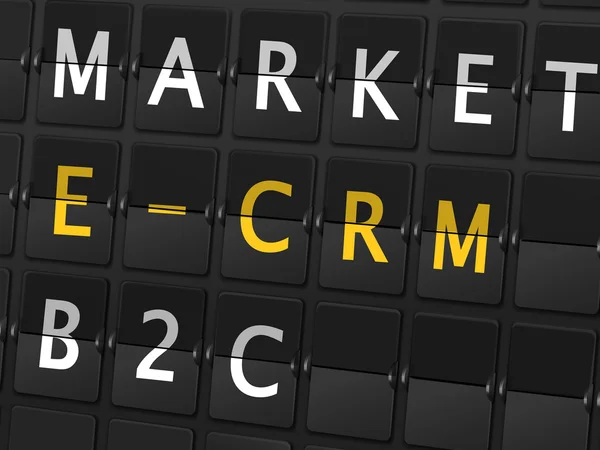 市场 E Crm B2c 字 — 图库矢量图片