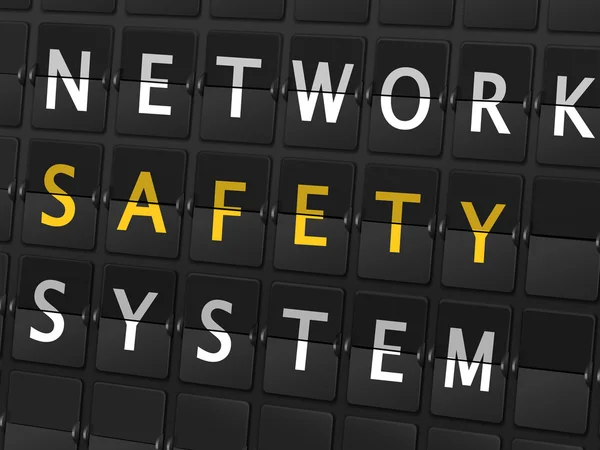 Mots du système de sécurité réseau — Image vectorielle