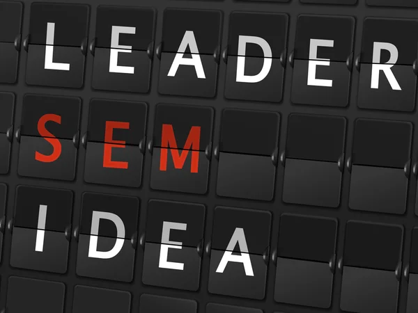 Leader sem idées mots — Image vectorielle