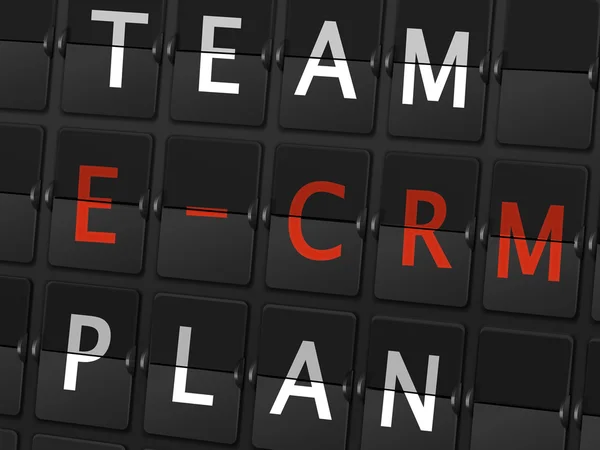 Team E-CRM plan words — Stock Vector