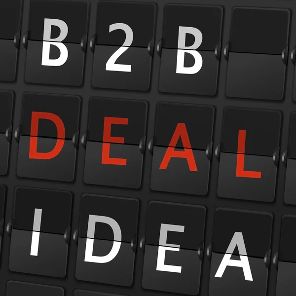 B2b deal idee words — Stockvektor