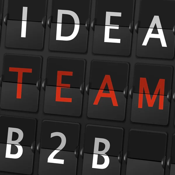 Ideenteam b2b words — Stockvektor