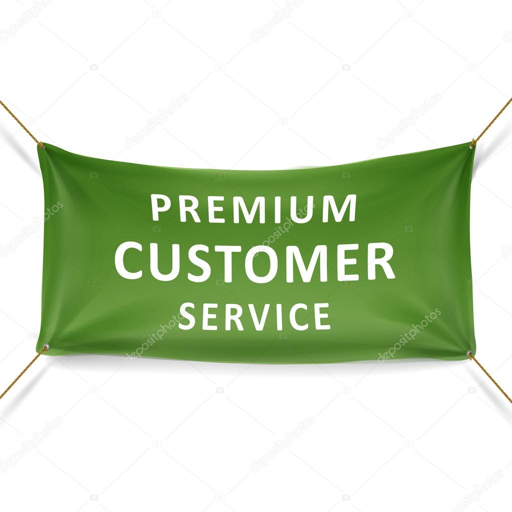 Premium customer service banner
