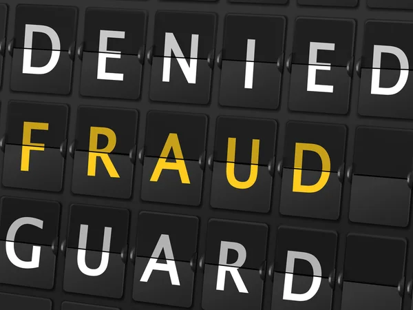 Refusé les mots de garde fraude — Image vectorielle