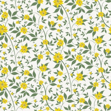 küçük sarı çiçekler sorunsuz arka plan