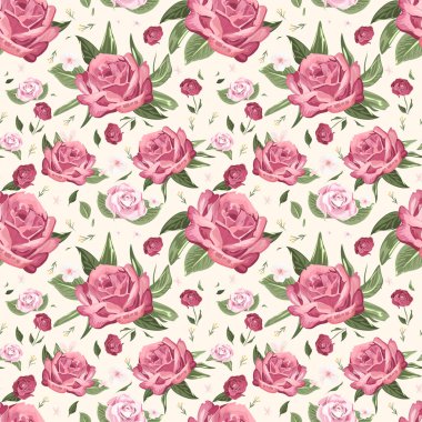 romantik sorunsuz çiçek desenli