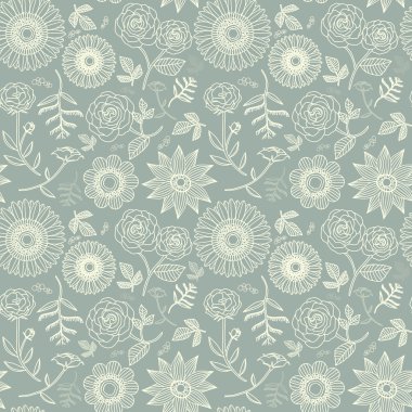 Zarif çiçek desenli. 