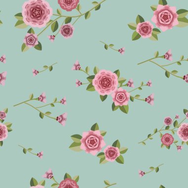 zarif sorunsuz çiçek desenli 