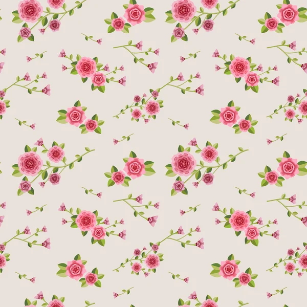 Graceful seamless floral pattern — Stock Vector