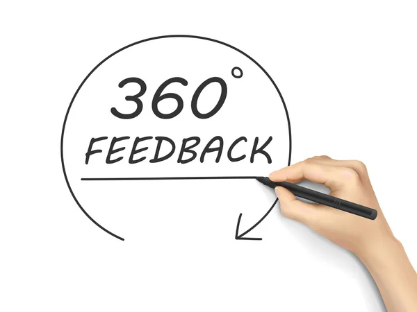 360 graus de feedback — Vetor de Stock