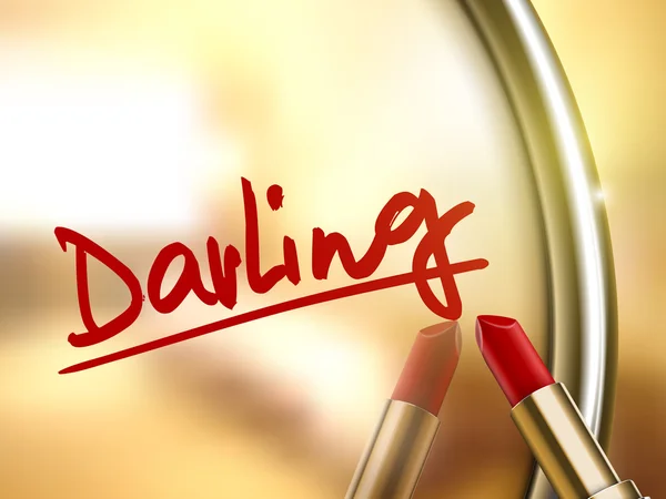 Darling word written — Stock Vector