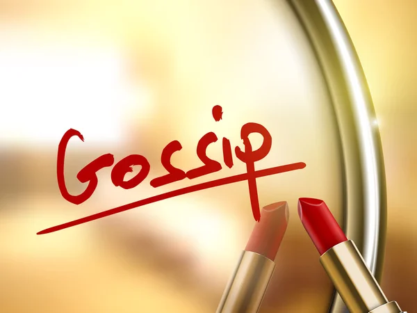 Gossip word written — Stock Vector