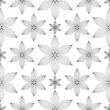 zarif doğrusal çiçek seamless modeli 