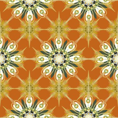 süslü sorunsuz çiçek desenli 