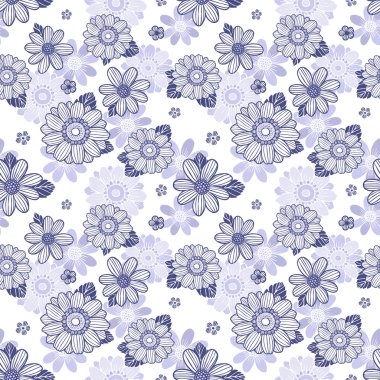 Papatya çiçekleriyle kusursuz bir arkaplan