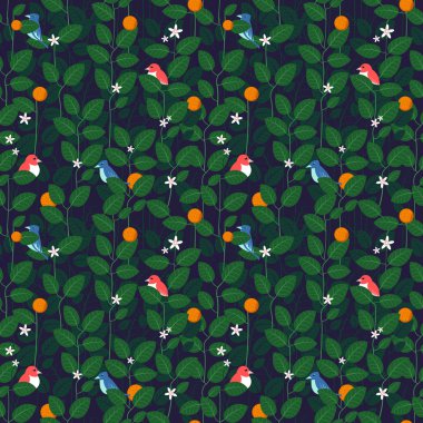 güzel yaprak seamless modeli