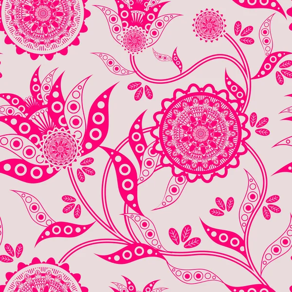 Trendy floral seamless pattern — Stock Vector