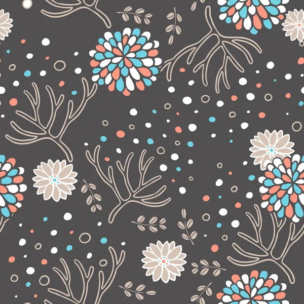 Élégant motif floral sans couture — Image vectorielle